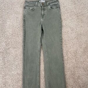 Zara Women's Olive Skinny Jeans